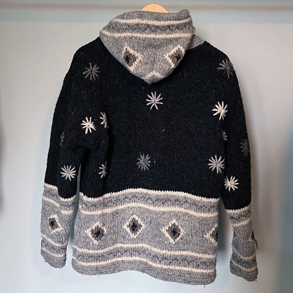 "Vintage" 1990’s  Kyber Bulky 100% Wool Boho Style Jacket - Picture 2 of 6